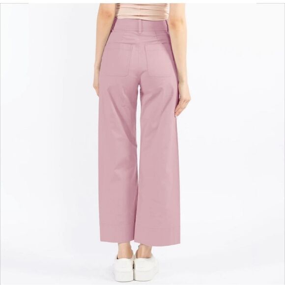 The Script Chiara Wide Leg High Rise Pants in Rose Size 8 - Picture 13 of 13
